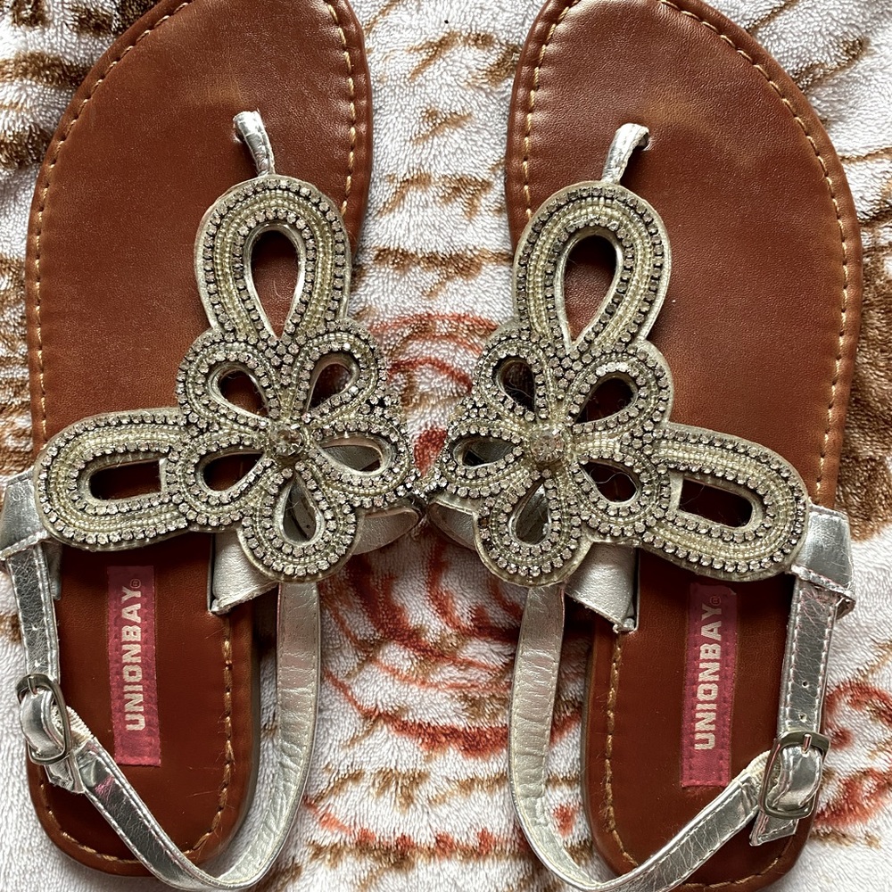 Union Bay rhinestone sandals